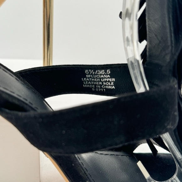 Brian Atwood Black Fringe Stiletto Heels‎ Size 6.5 EUC - Picture 6 of 17